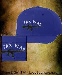 Tax War-Royal Blue(green under visor) Design Zoom