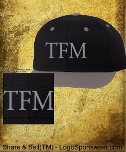 TFM SNAPBACK- Silver/black (green under visor) Design Zoom